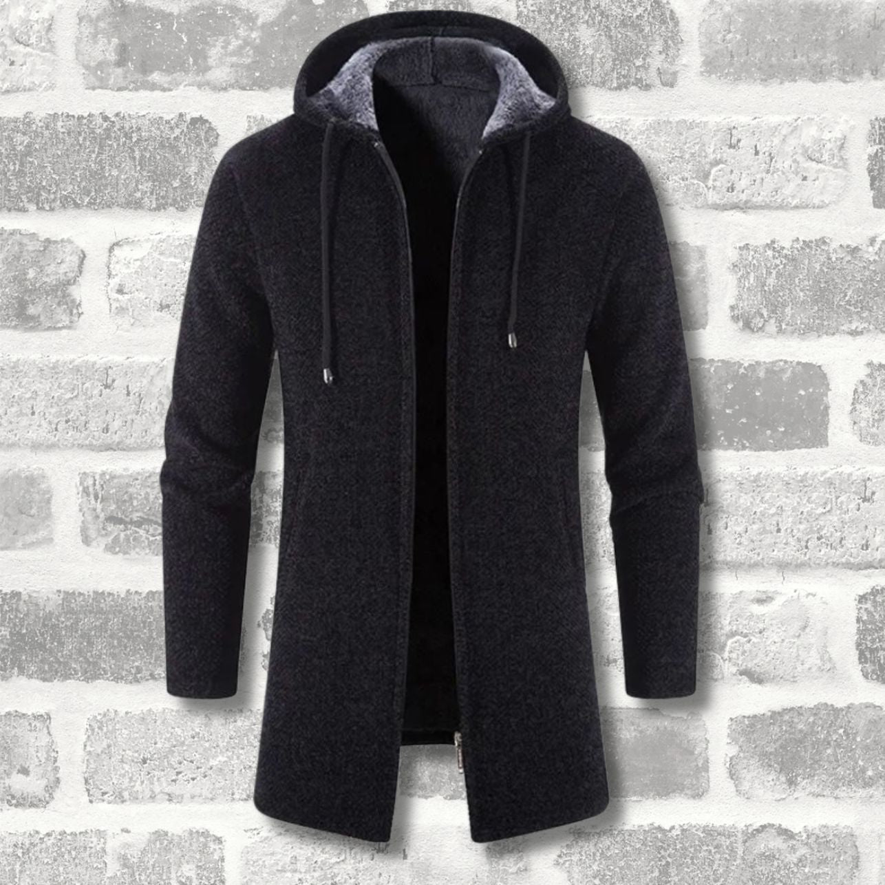LUKE - WOOLLEN HOODED JACKET