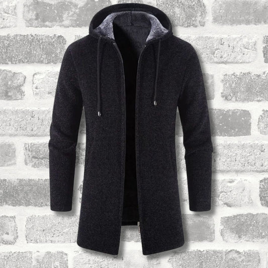 LUKE - WOOLLEN HOODED JACKET