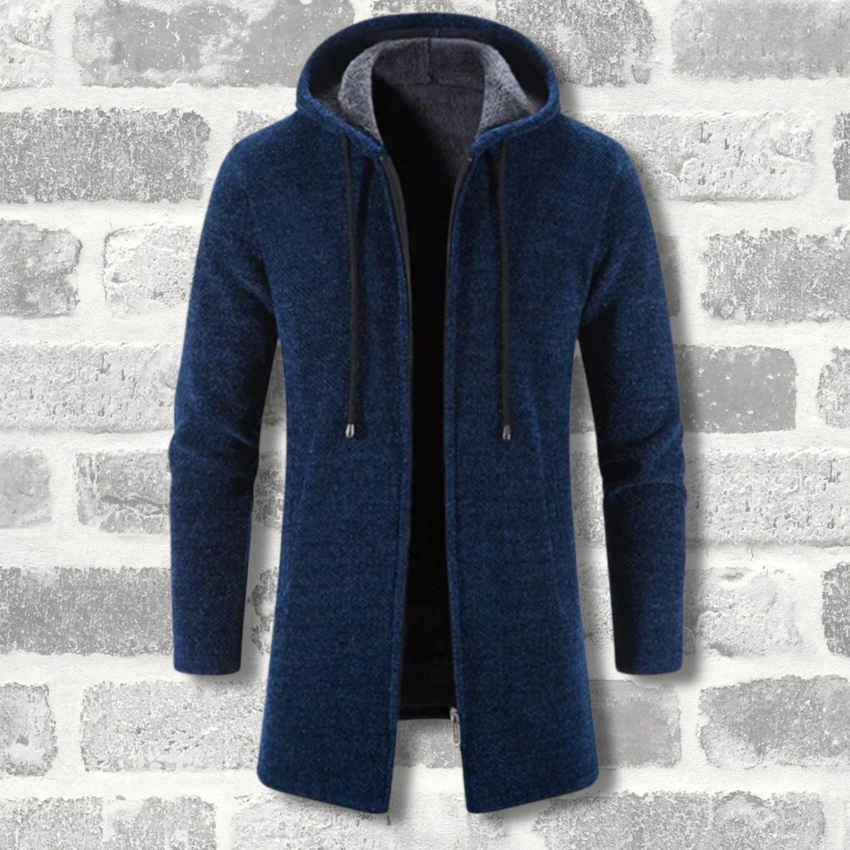 LUKE - WOOLLEN HOODED JACKET