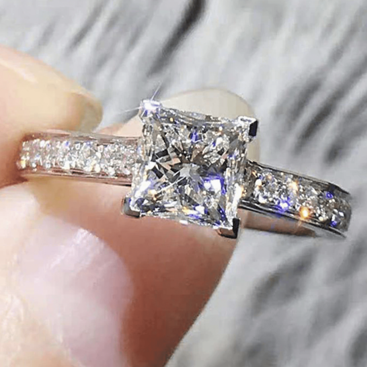 Bronte | Radiant Princess Cut Ring