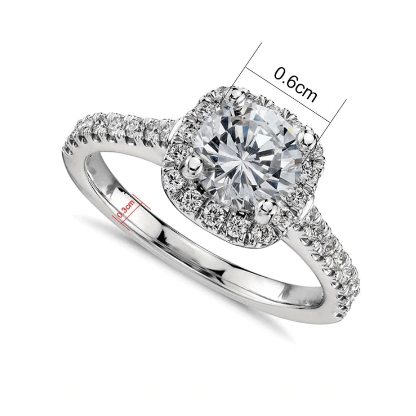 Brielle | Stunning Cushion Cut Ring