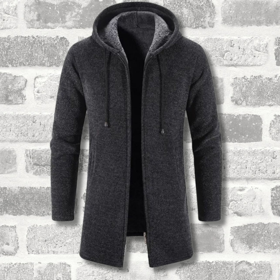 LUKE - WOOLLEN HOODED JACKET