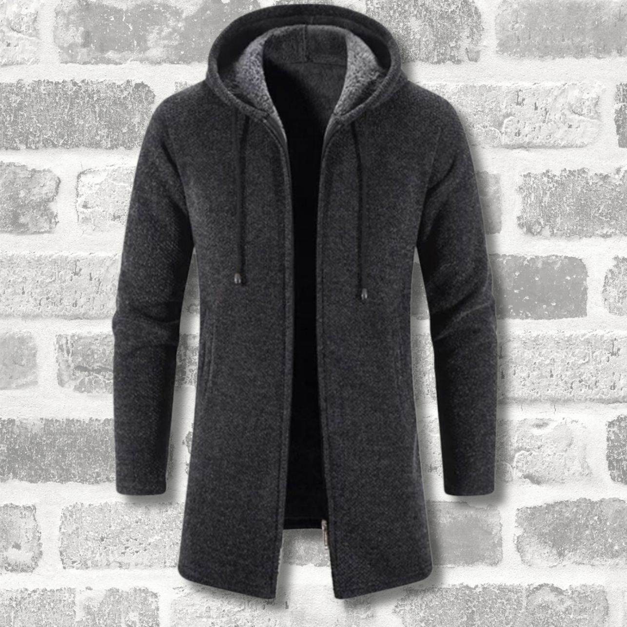 LUKE - WOOLLEN HOODED JACKET