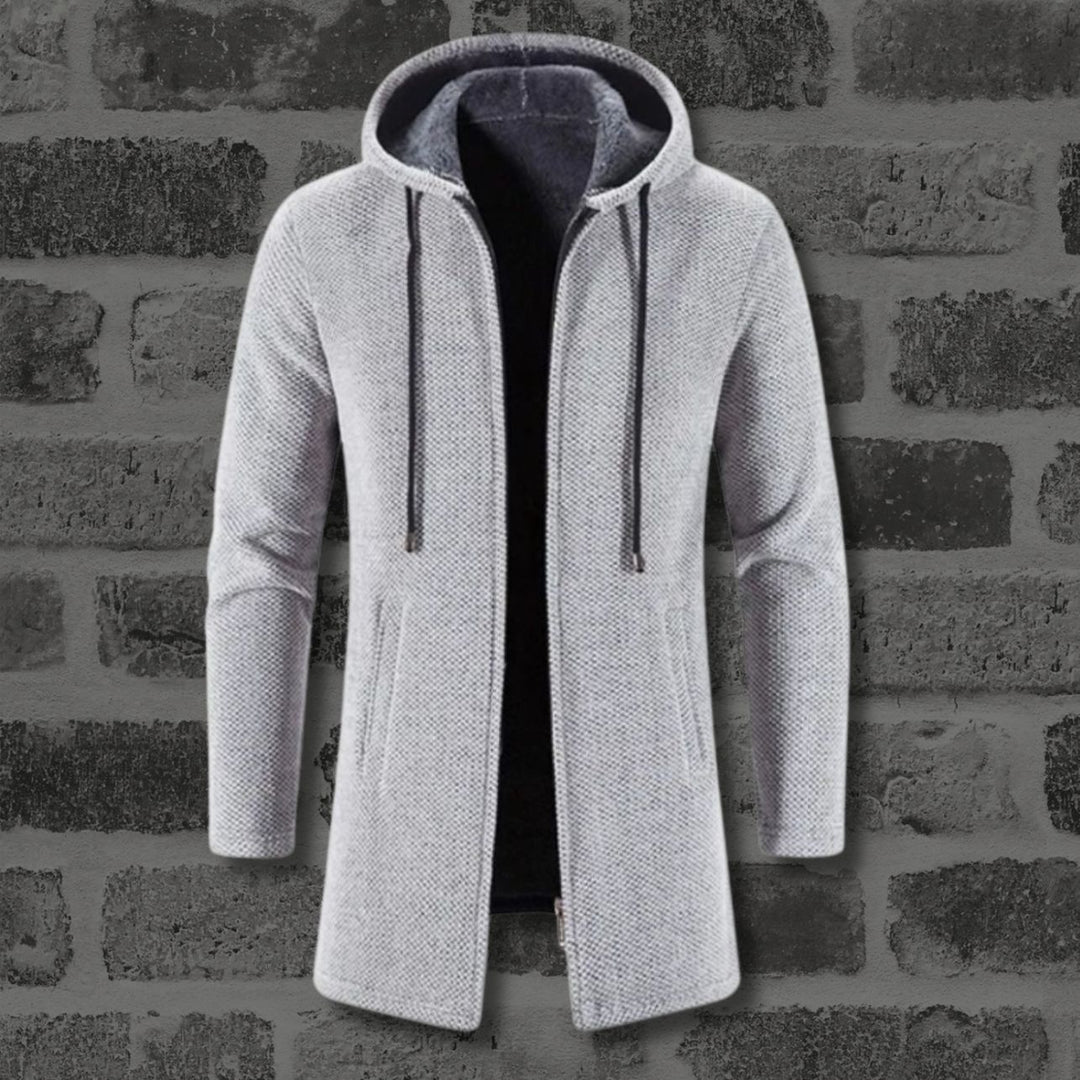 LUKE - WOOLLEN HOODED JACKET