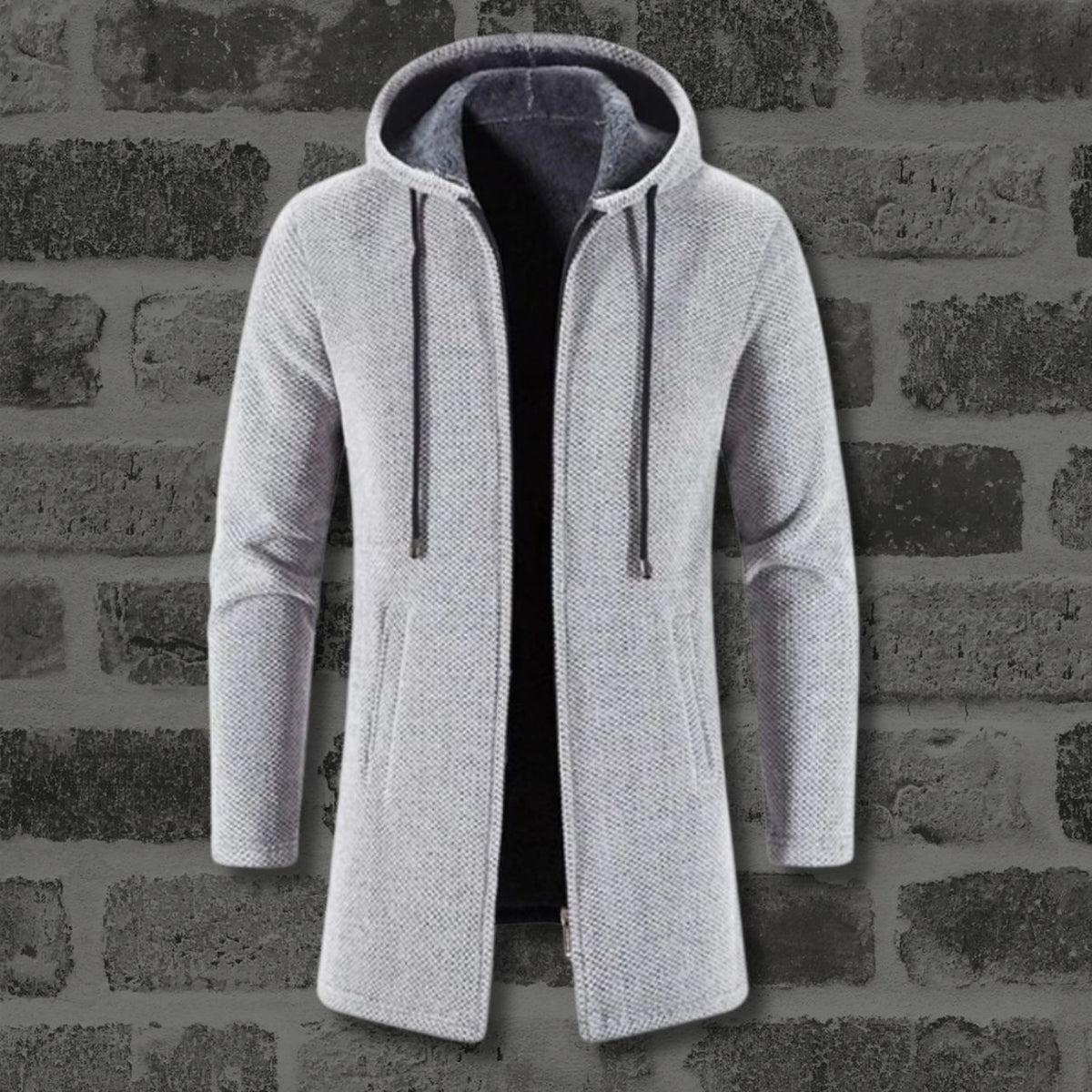 LUKE - WOOLLEN HOODED JACKET