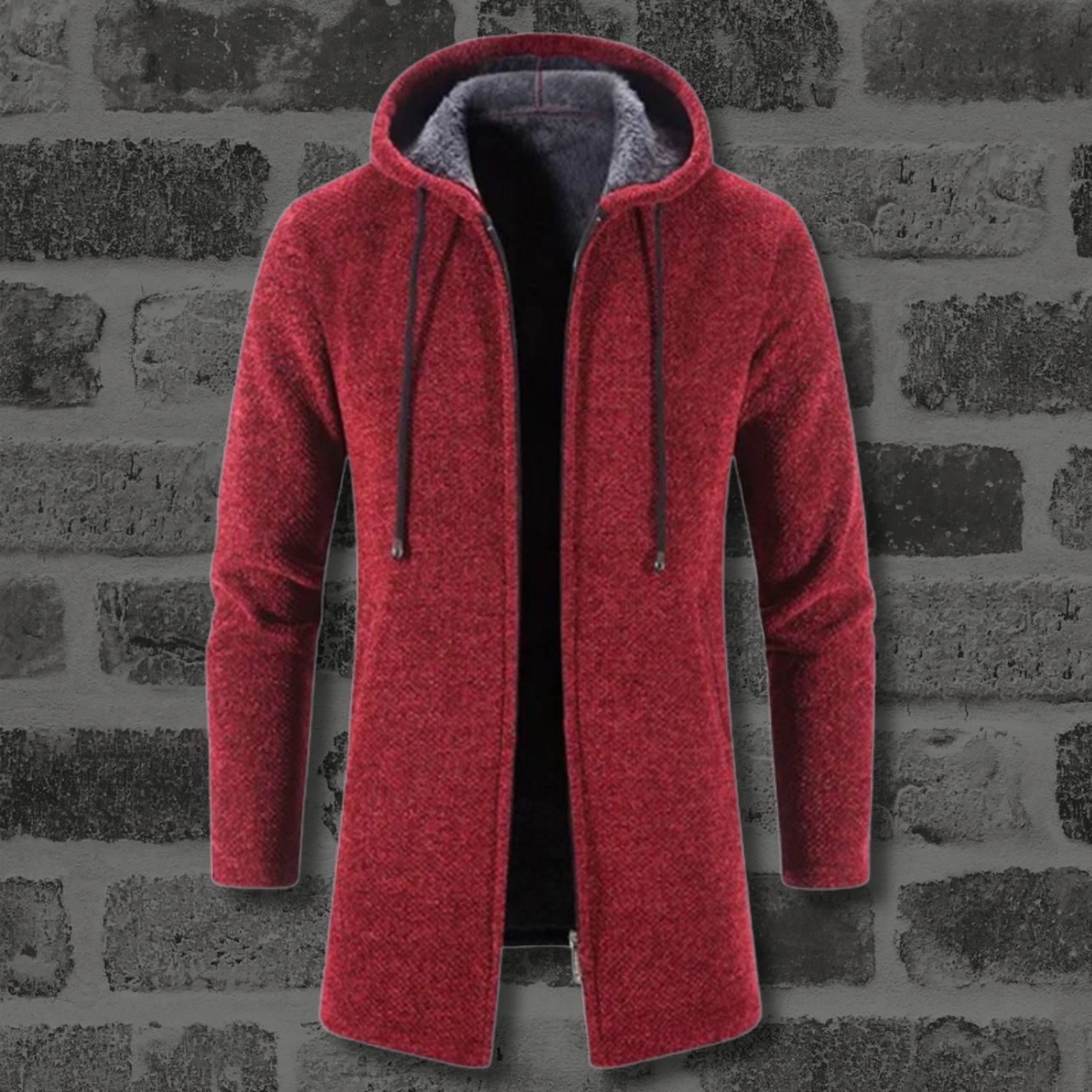 LUKE - WOOLLEN HOODED JACKET