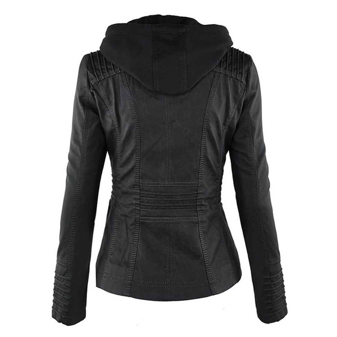 Eliana™ - Vegan Leather Winter Jacket