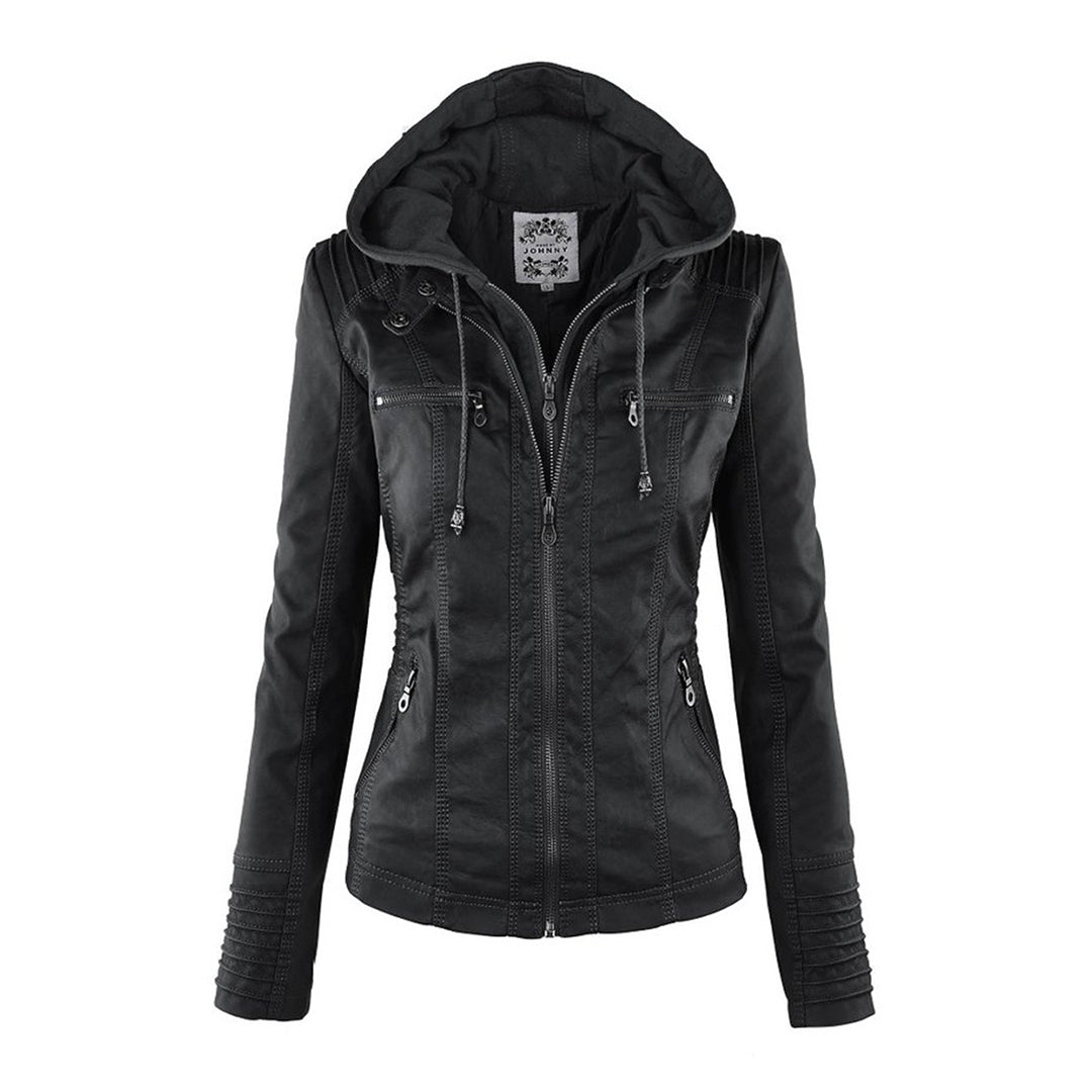 Eliana™ - Vegan Leather Winter Jacket