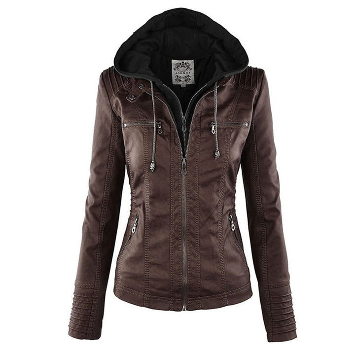 Eliana™ - Vegan Leather Winter Jacket