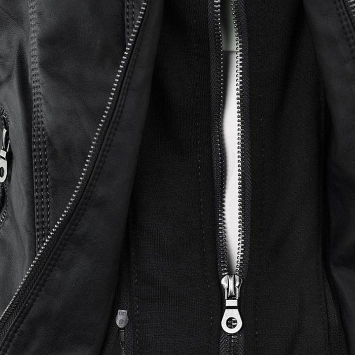 Eliana™ - Vegan Leather Winter Jacket