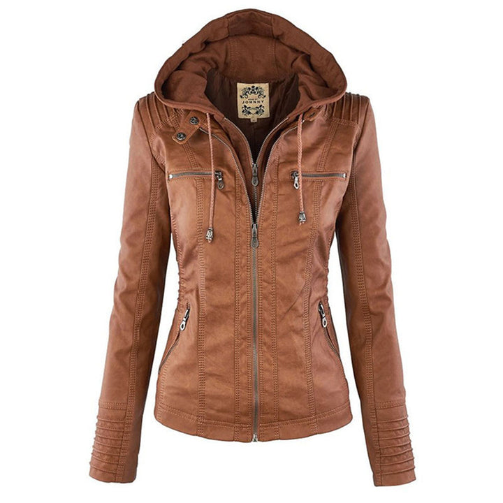 Eliana™ - Vegan Leather Winter Jacket