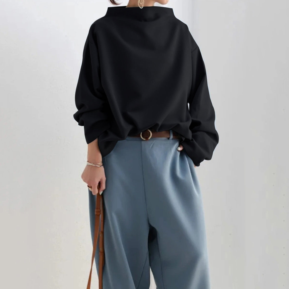 Amber | High Neck Sweater