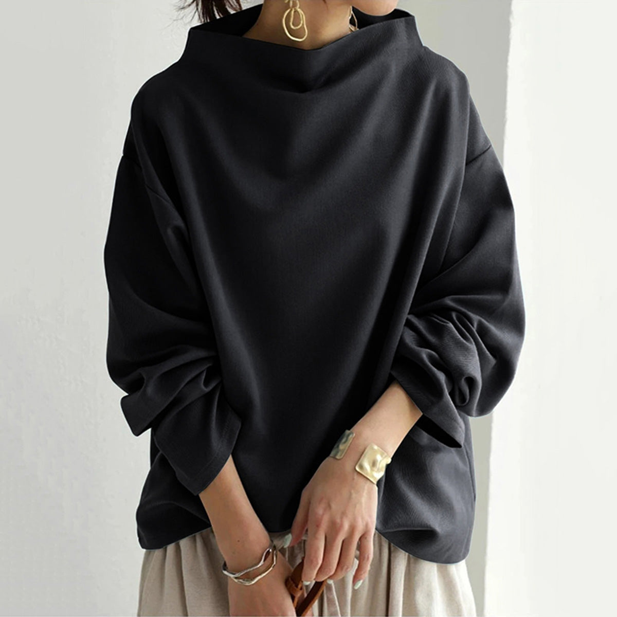 Amber | High Neck Sweater