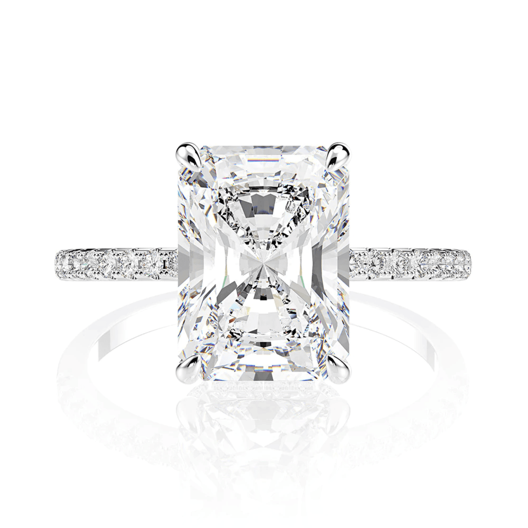 Ava | Elegant Emerald Cut Ring