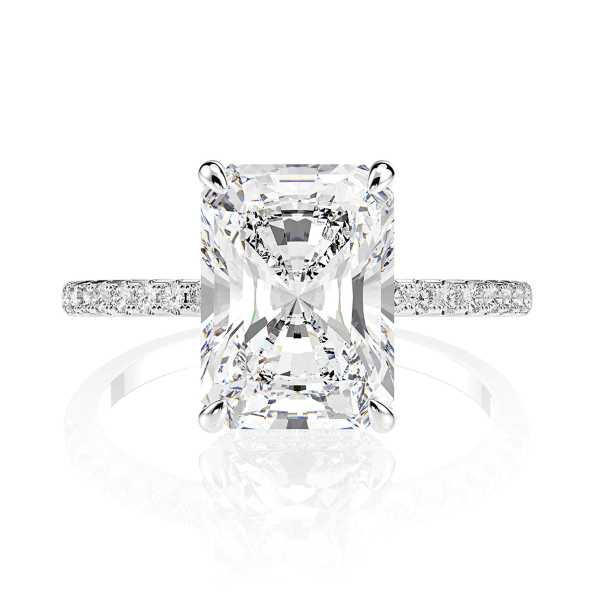 Ava | Elegant Emerald Cut Ring