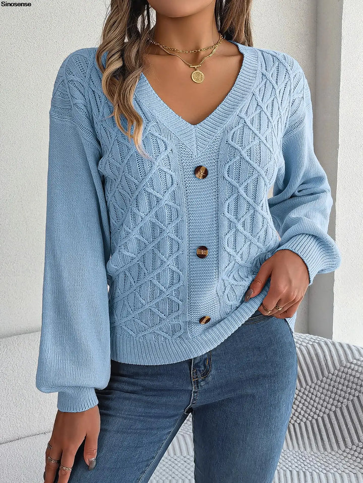Winter Ribbed Knitted Sweater