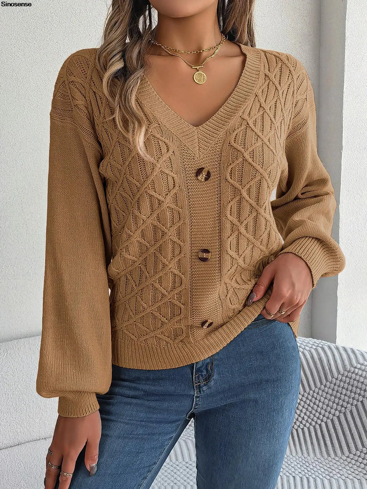 Winter Ribbed Knitted Sweater
