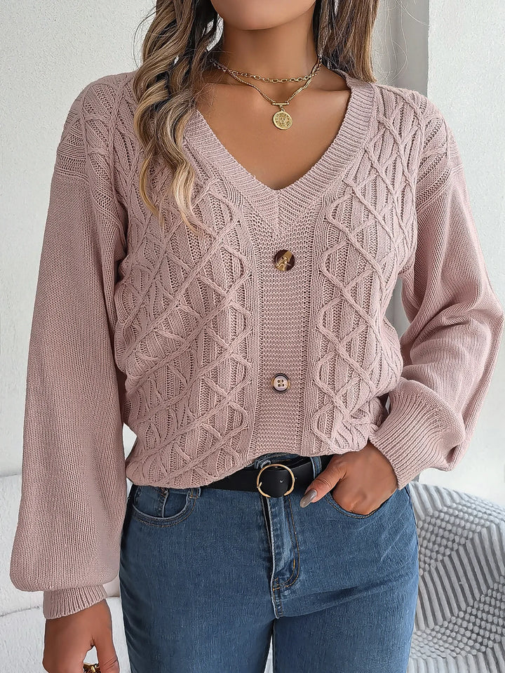 Winter Ribbed Knitted Sweater