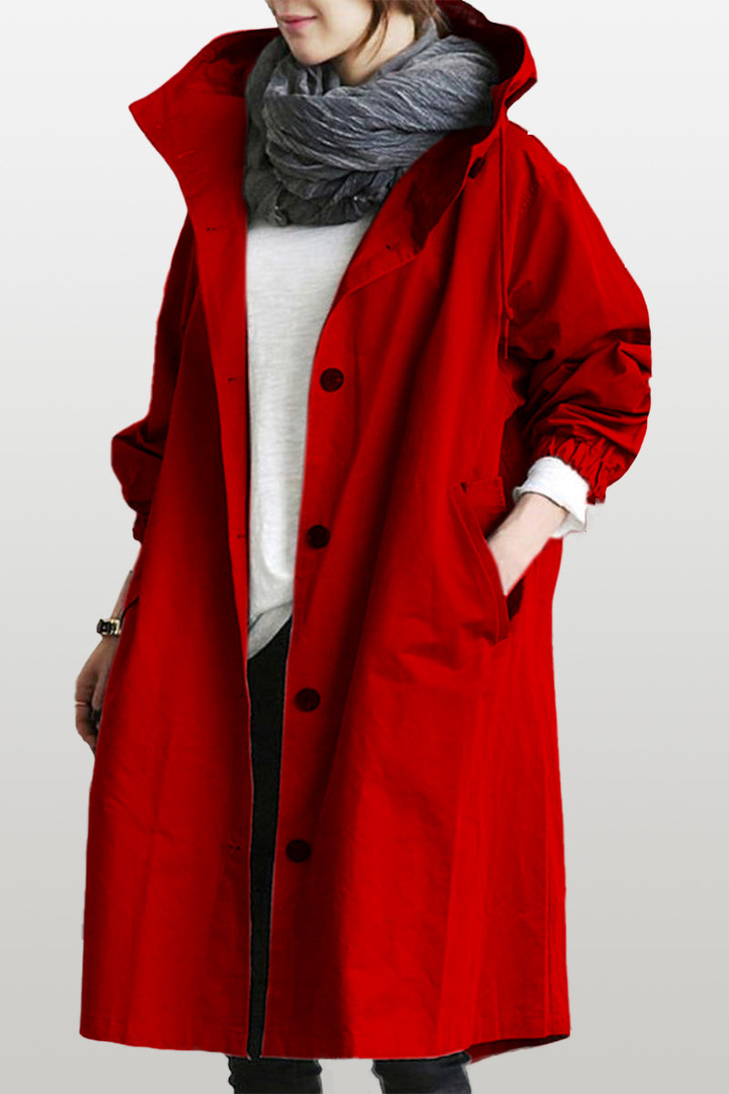 Water Resistant Oversized Hooded Windbreaker