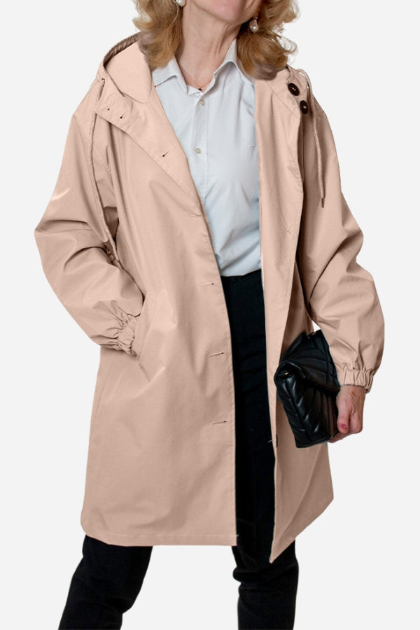 Water Resistant Oversized Hooded Windbreaker