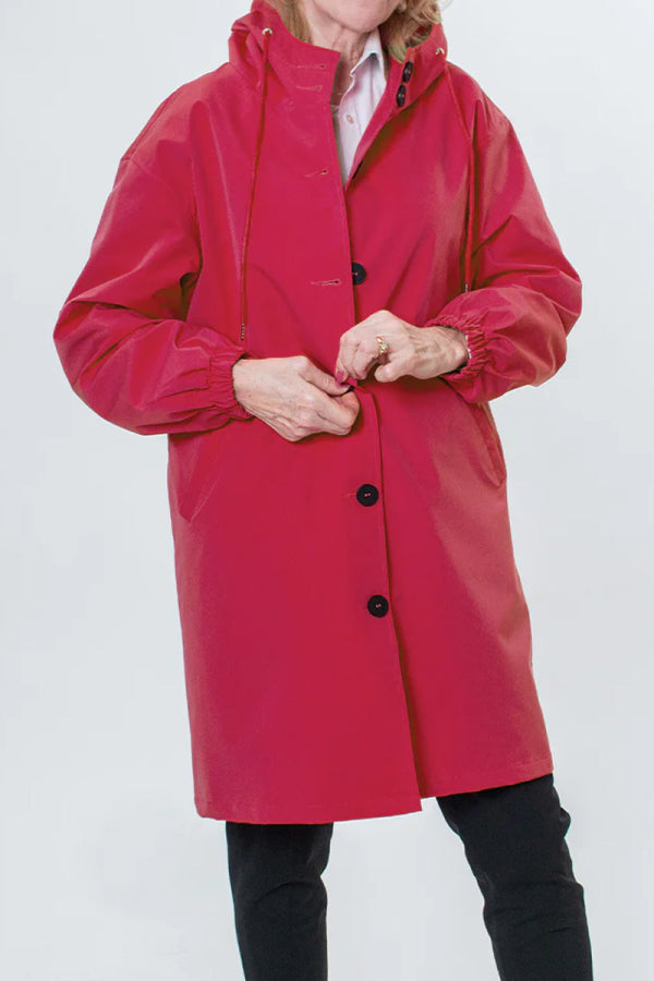 Water Resistant Oversized Hooded Windbreaker