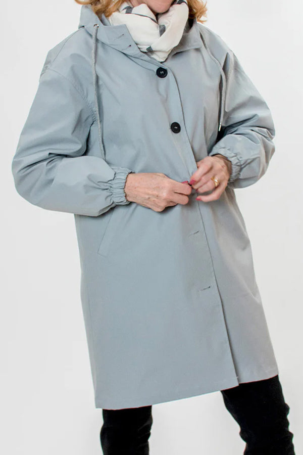 Water Resistant Oversized Hooded Windbreaker